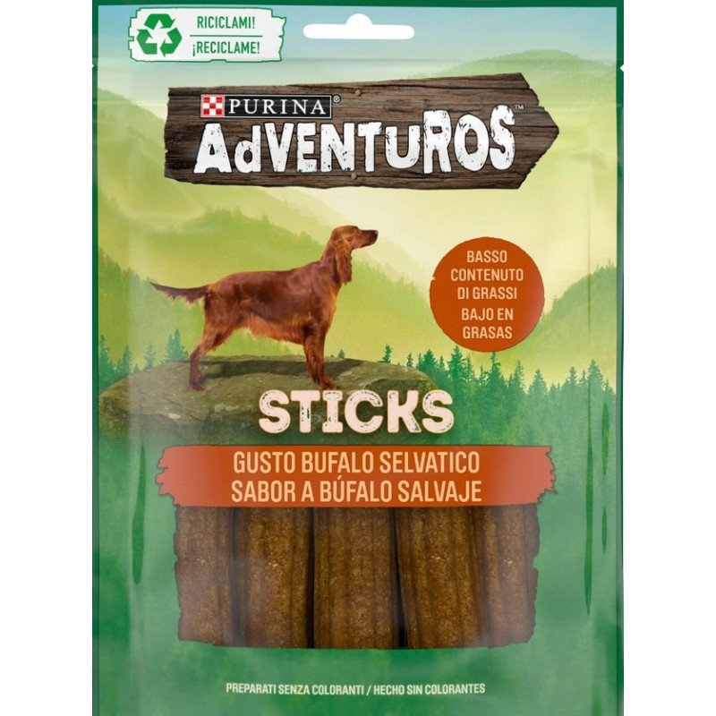 PURINA CANE STICKS ADVENTUROS GUSTO BUFALO 120GR