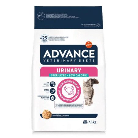 ADVANCE URINARY STERILIZED LOW CALORIE POLLO 1,25KG