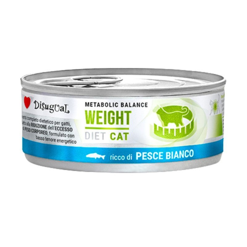 DISUGUAL GATTO LATTINA METABOLIC WEIGHT DIET PESCE BIANCO 85GR