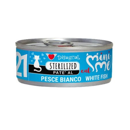 DISUGUAL GATTO LATTINA MINI ME STERILISED PATE' PESCE BIANCO 85GR