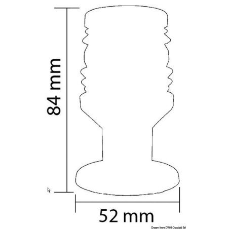 OSCULATI FANALINO FONDA A 360° CON BASETTA