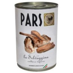 PARS LATTINE NATURALI SELVAGINA COTTA AL VAPORE 400GR