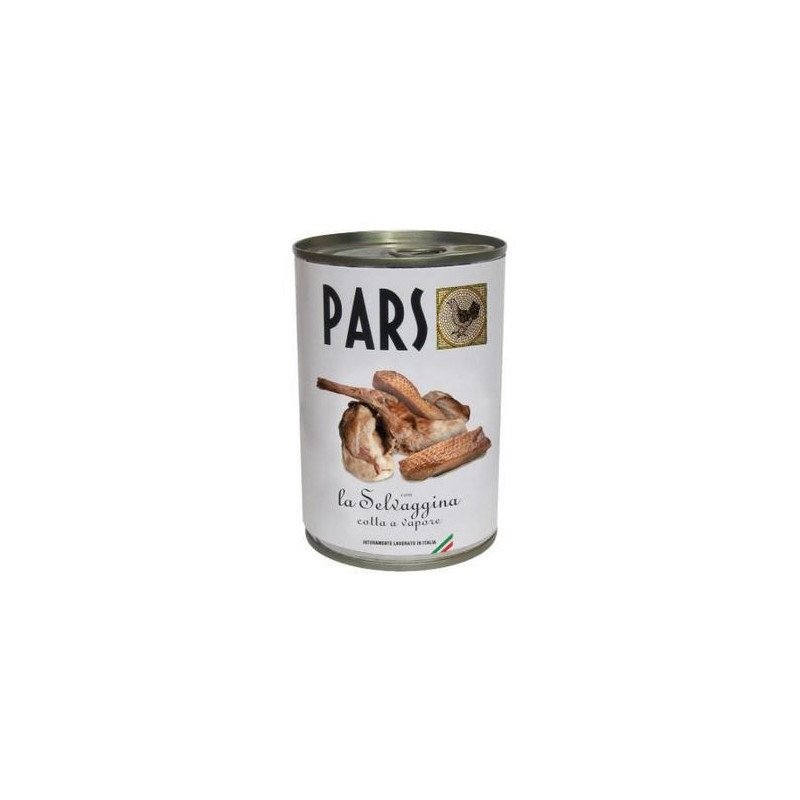 PARS LATTINE NATURALI SELVAGINA COTTA AL VAPORE 400GR