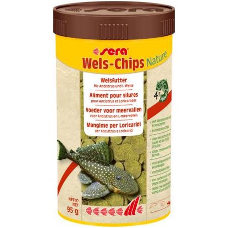 SERA MANGIME PER PESCI DA FONDO WELS-CHIPS NATURE