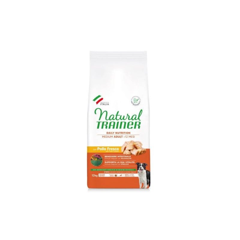 NATURAL TRAINER MEDIUM ADULT CON POLLO E RISO