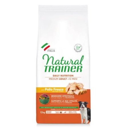 NATURAL TRAINER MEDIUM ADULT CON POLLO E RISO