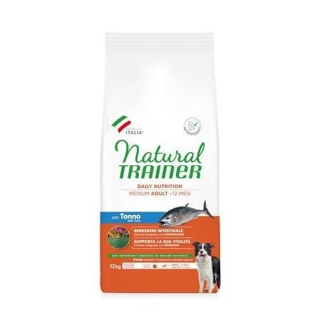 NATURAL TRAINER MEDIUM ADULT CON TONNO E RISO