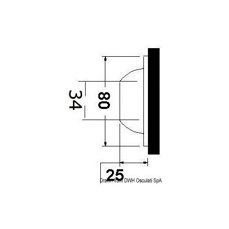 OSCULATI FARETTO A LED SUBACQUEO BLU 5W