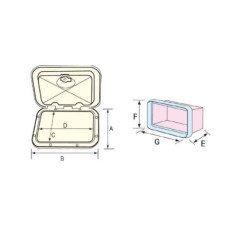 LALIZAS SPORTELLO PER QUADRO COMANDI 275 x 375 x 75MM