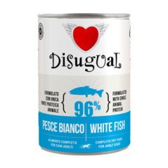 DISUGUAL CANE LATTINA MONOPROTEIN ADULT PESCE BIANCO 400GR