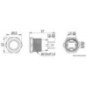 OSCULATI INTERRUTTORE FLAT INOX 12V ROSSO