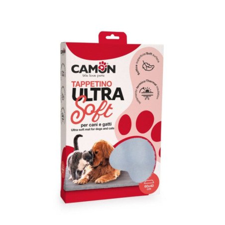 CAMON TAPPETINO ULTRA SOFT GRIGIO PER CANI E GATTI