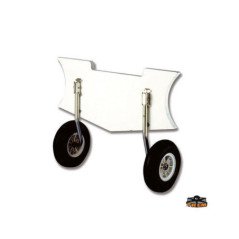 TREM RUOTE ALAGGIO INOX RIBALTABBILI PER GOMMONI