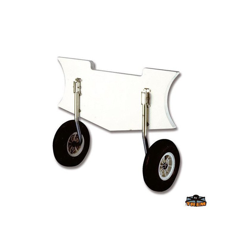 TREM RUOTE ALAGGIO INOX RIBALTABBILI PER GOMMONI