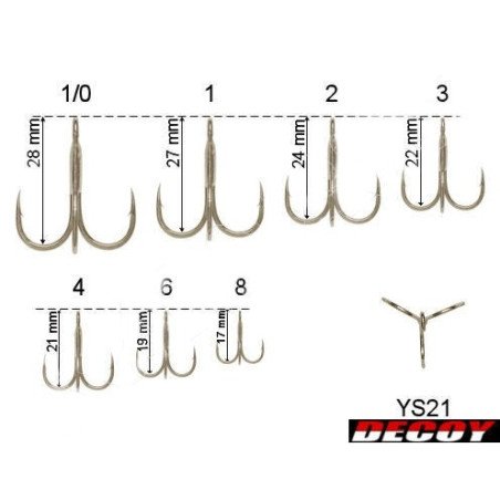 DECOY ANCORETTE TREBLEY Y-S21