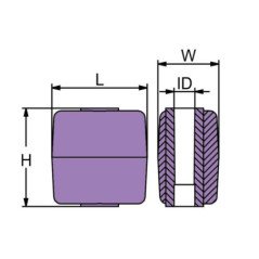 MARTYR ANODO A CUBO IN ALLUMINIO