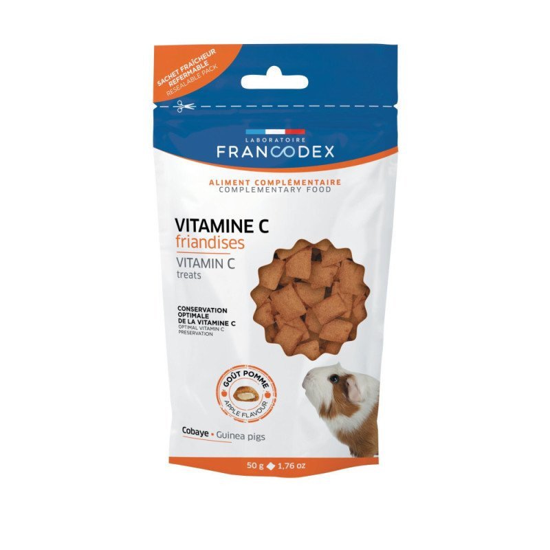 ZOLUX VITAMINA C SNACK PER PORCELLINI D'INDIA 50GR