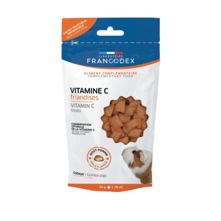 ZOLUX VITAMINA C SNACK PER PORCELLINI D'INDIA 50GR