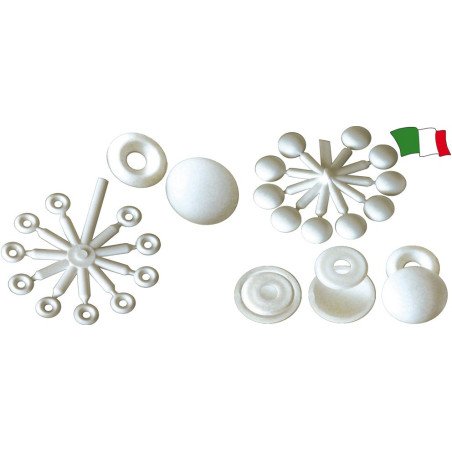 GFN COPRIVITI E SOTTOVITI A SCATTO IN NYLON NERO 10PZ