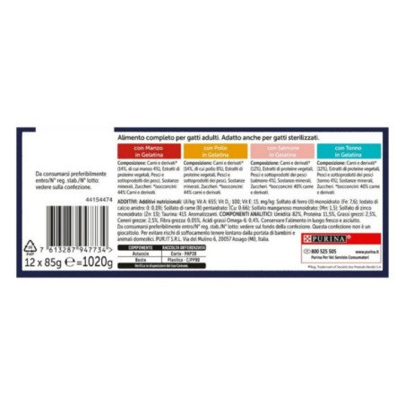 PURINA GATTO FELIX LE GHIOTTONERIE PREFERITE 12X85GR