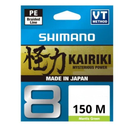 SHIMANO TRECCIATO KAIRIKI 8 MANTIS GREEN 150MT