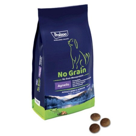 PRALZOO CANE NO GRAIN ADULT MINI E JUNIOR AGNELLO 2KG