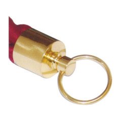 TERMINALE CON OCCHIELLO IN OTTONE CROMATO PER CIME