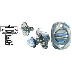 GFN TAPPO DI SCARICO OVALE INOX 316