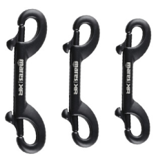 DOPPIO MOSCHETTONE RIVESTITO IN CERAMICA NERO LINEA XR