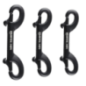 DOPPIO MOSCHETTONE RIVESTITO IN CERAMICA NERO LINEA XR