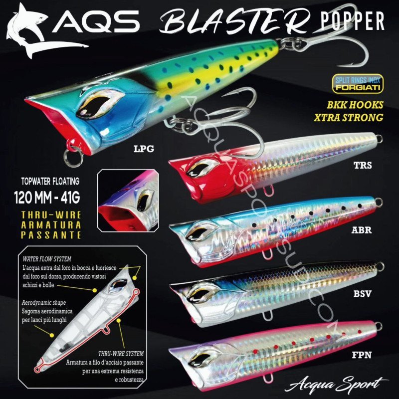 AQS BLASTER POPPER 120MM 41GR