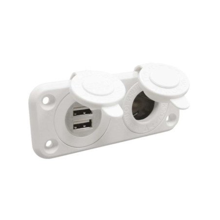 TREM PRESA 2 PORTE USB CON 1 ACCENDISIGARI