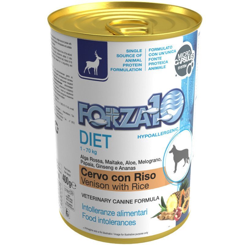 FORZA10 MONODIET PATE' CERVO CON RISO 400GR CANE