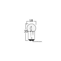 OSCULATI LAMPADINA BIPOLARE 12 V 10 W
