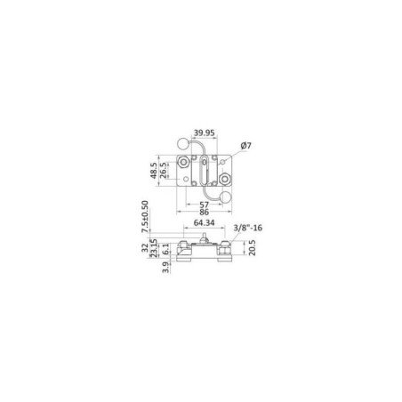 OSCULATI INTERRUTTORE TERMICO STAGNO 50 A
