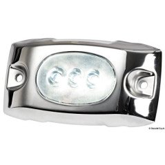 LUCE SUBACQUEA BLU A LED CORNICE INOX
