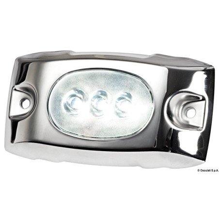 LUCE SUBACQUEA BLU A LED CORNICE INOX
