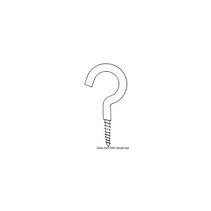 GANCI INOX A VITE VARIE MISURE DISPONIBILI