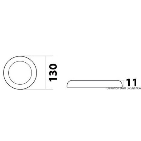 OSCULATI LAMPADA A LED ULTRASOTTILE 42 LED IP66