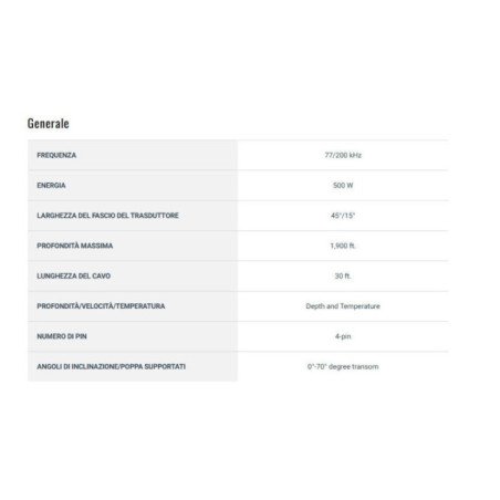 GARMIN TRASDUTTORE DUAL BEAM 4 PIN