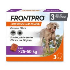 FRONTPRO 3 COMPRESSE MASTICABILI PER CANI 25-50 KG