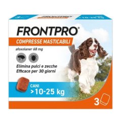 FRONTPRO 3 COMPRESSE MASTICABILI 10-25 KG PER CANI