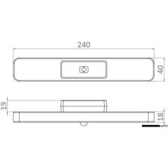 OSCULATI BARRA LUMINOSA LED MAGNETICA PER TENDALINI