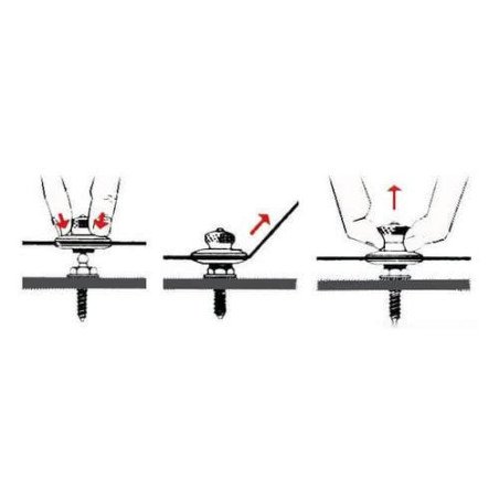 OSCULATI BLISTER 5 BOTTONI MASCHI LOXX VITE AUTOFILETTANTE