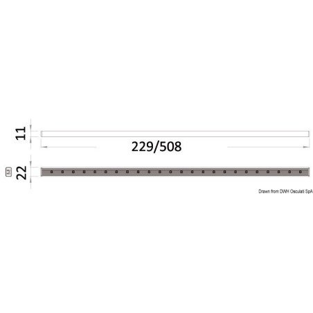 OSCULATI BARRA LUMINOSA LED BIANCA12V