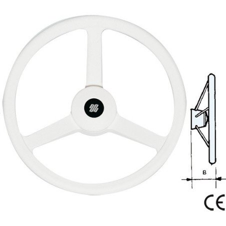 ULTRAFLEX VOLANTE A 3 RAZZE DIAMETRO 33 BIANCO