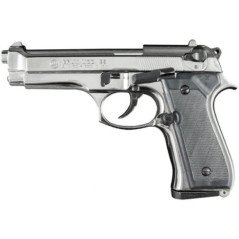 BRUNI REPLICA BERETTA CAL.9 NICHELATA PISTOLA A SALVE