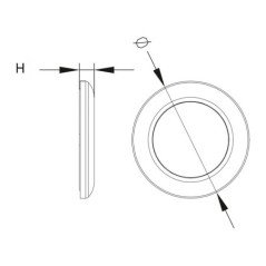 PLAFONIERA PUSH ON A 16 LED 12V