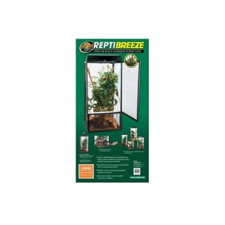 ZOO MED REPTIBREEZE ALUM SCREEN CAGE 46X46X92CM
