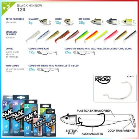 BLACK MINNOW AMI VMC PER GLI ARTIFICIALI